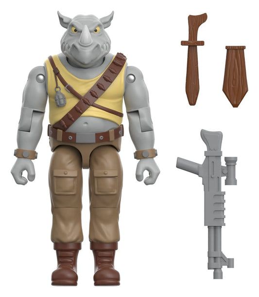 Teenage Mutant Ninja Turtles ReAction+ Figura Wave 02 Rocksteady