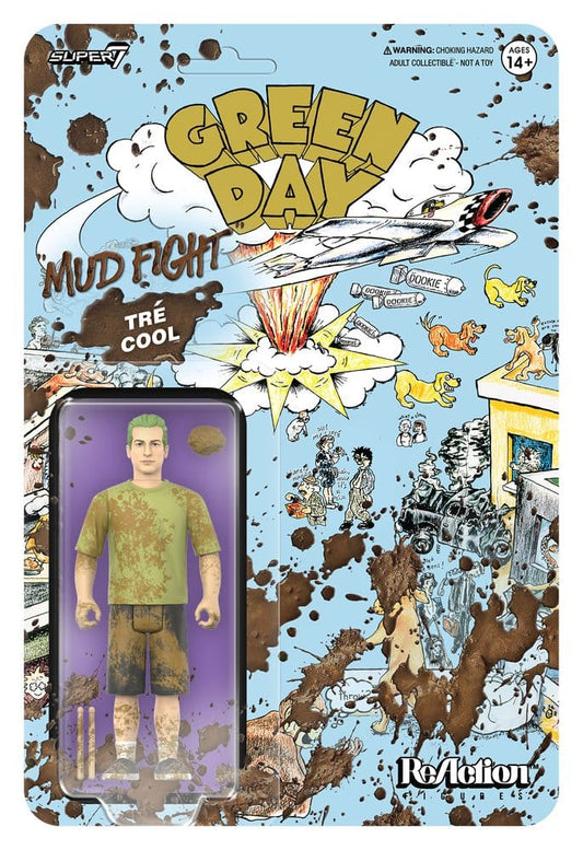 Green Day ReAction Figura Wave 01 Tré Cool (Mud Fight)