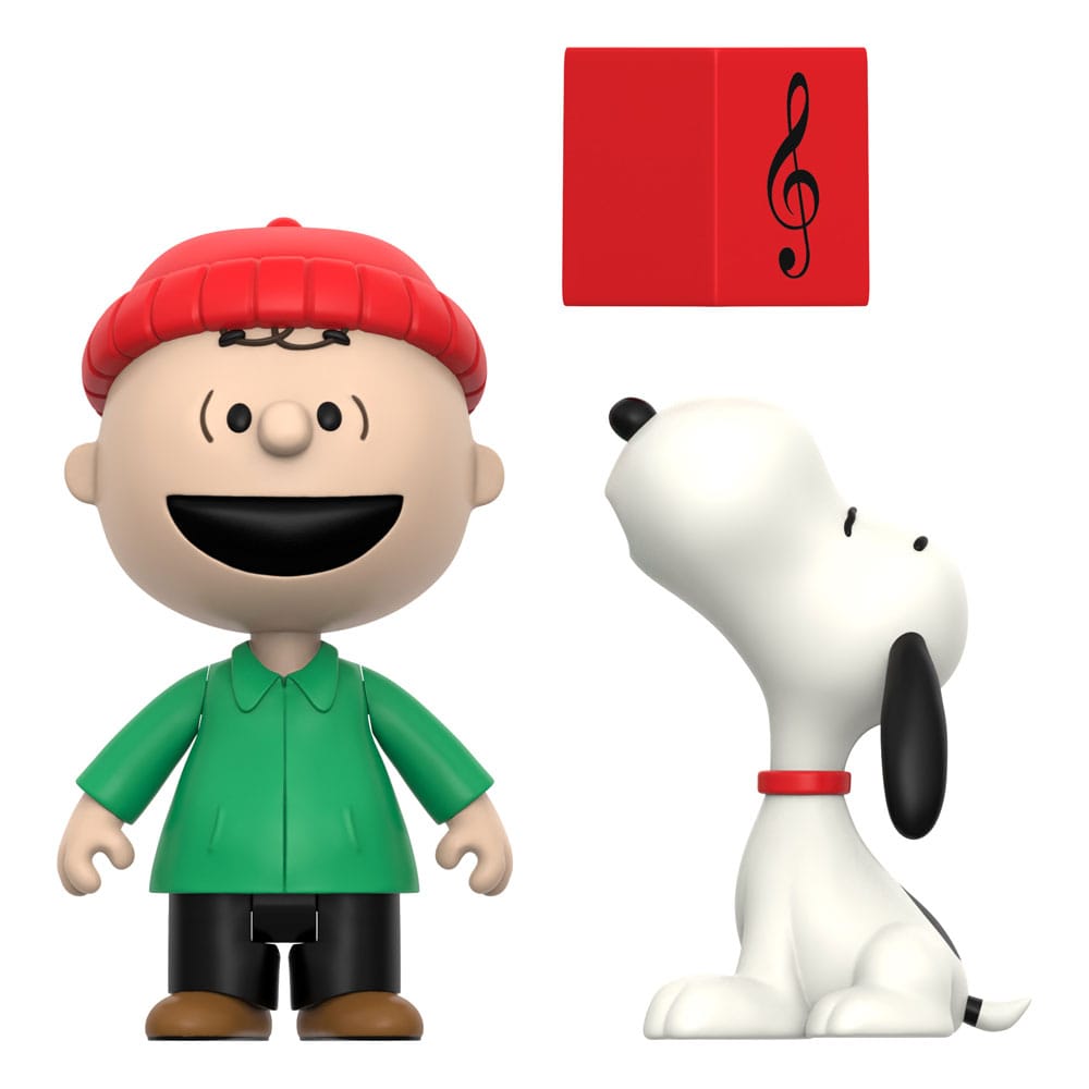 Peanuts pack de 2 Figuras ReAction Brown and Snoopy (Caroling) 10 cm - Z POP Toys
