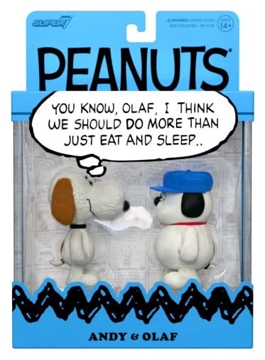 Peanuts ReAction pack de 2 Figuras Olaf & Andy 10 cm
