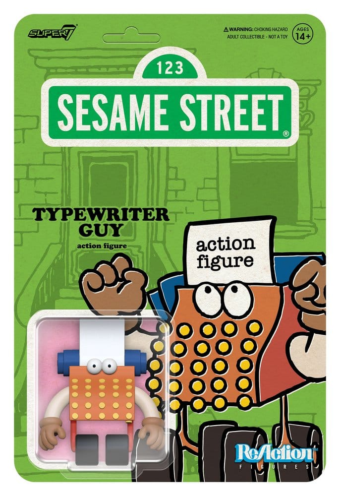 Sesame Street Figura ReAction Wave 06 Typewriter Guy 10 cm