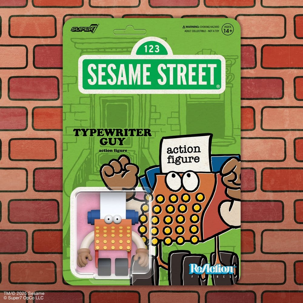 Sesame Street Figura ReAction Wave 06 Typewriter Guy 10 cm