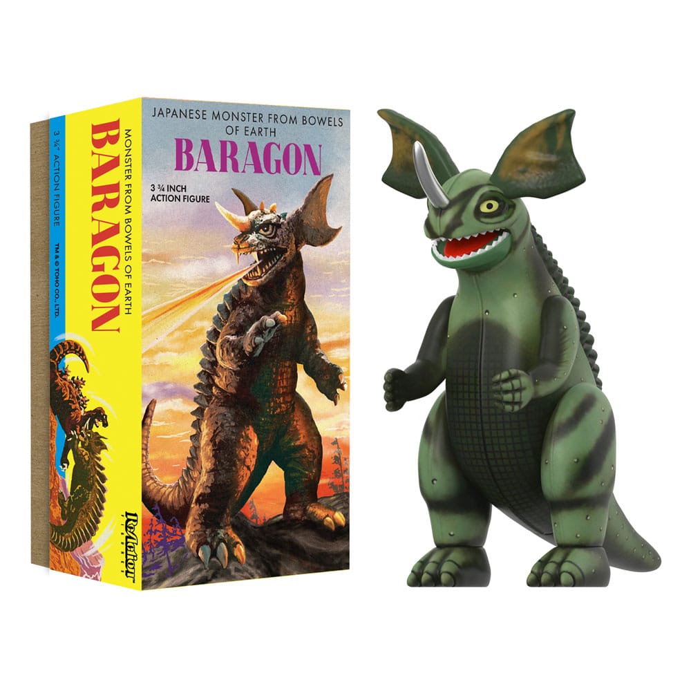 Figura Toho ReAction Wave 01 (Retro Tin) Baragon (Marusan Tin) 10 cm - Z POP Toys