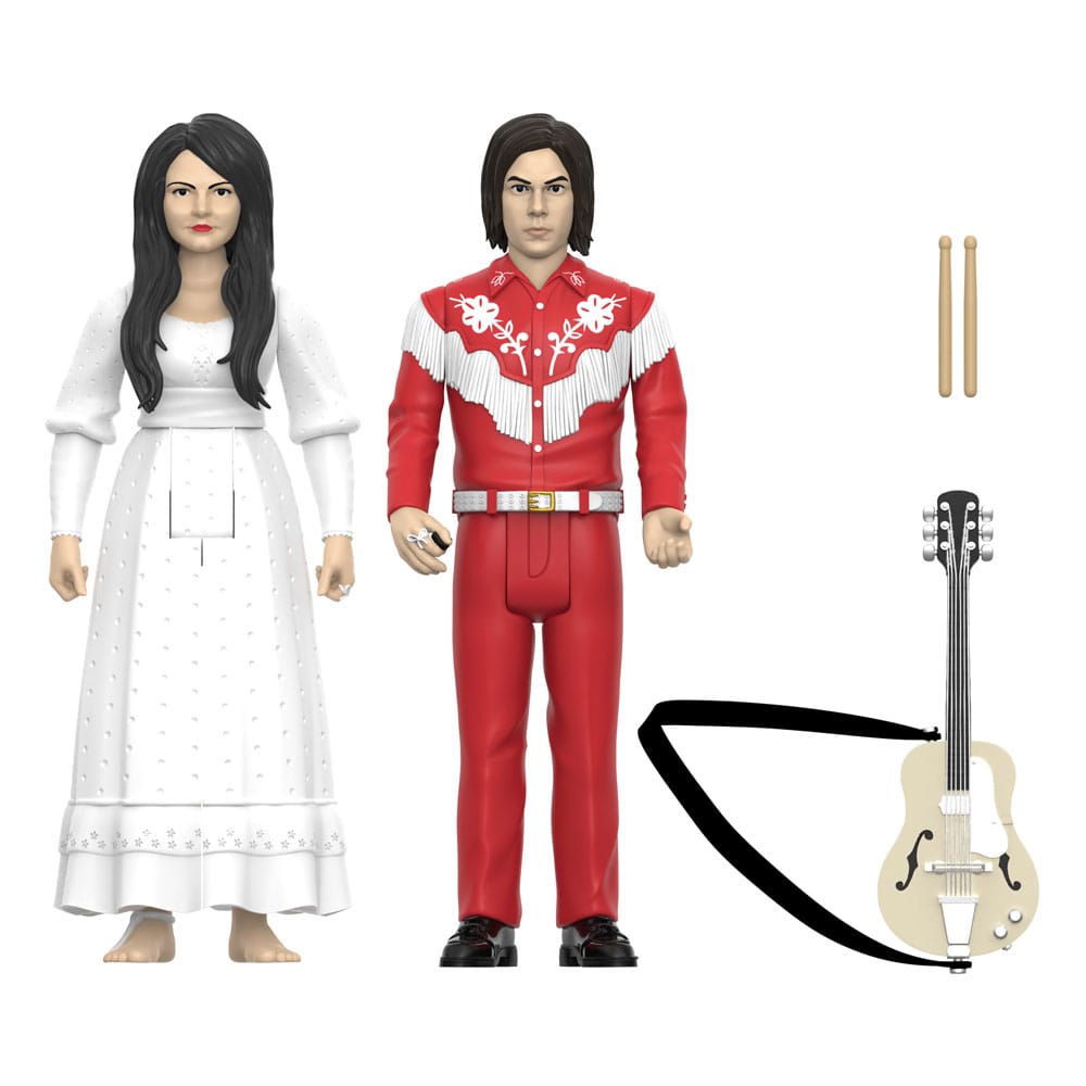 The White Stripes pack de 2 Figuras ReAction Wave 02 The White Stripes (Elephant) 10 cm - Z POP Toys