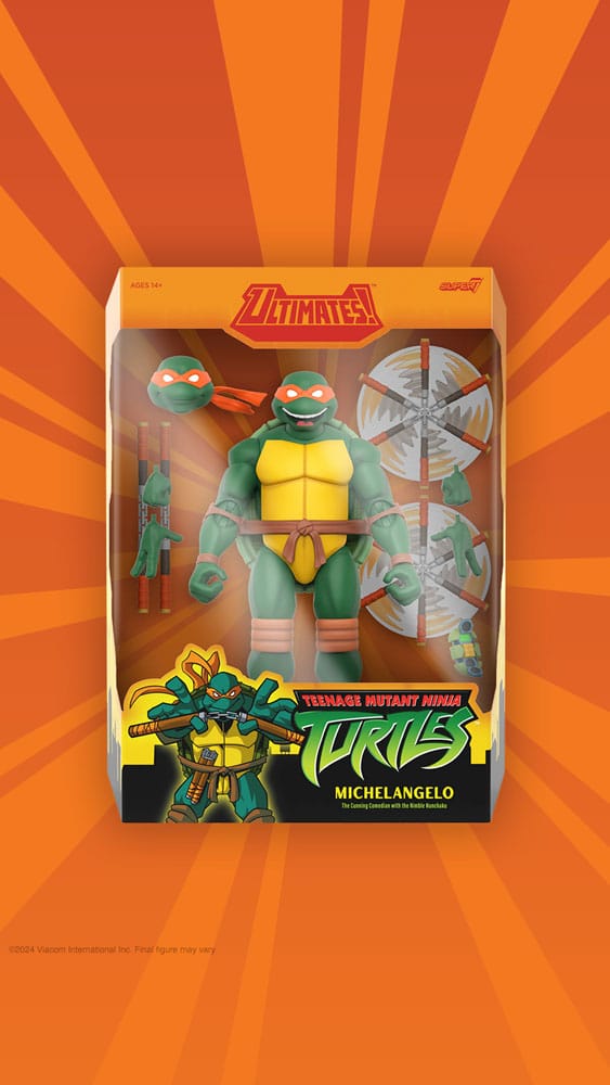 Teenage Mutant Ninja Turtles Figura Ultimates Wave 12 Michelangelo 18 cm
