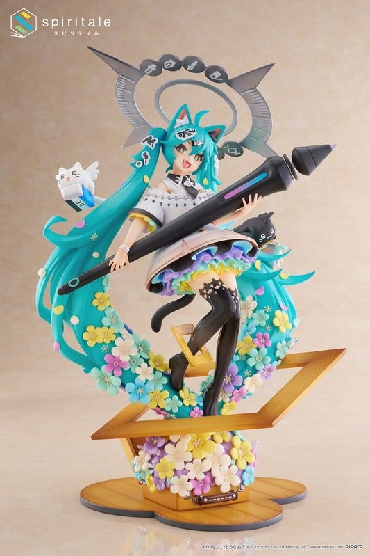 Hatsune Miku x Naoki Saito Estatua PVC 1/7 My Figure Making! The Painter Ver. 34 cm