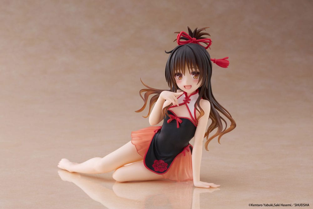 To Love-Ru Darkness Estatua PVC Desktop Cute Figure Mikan Yuki Chinese Dress Ver. 13 cm - Z POP Toys