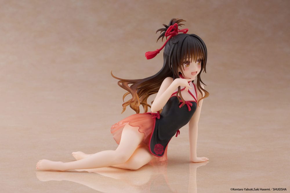 To Love-Ru Darkness Estatua PVC Desktop Cute Figure Mikan Yuki Chinese Dress Ver. 13 cm - Z POP Toys