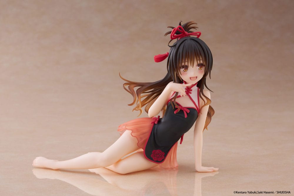 To Love-Ru Darkness Estatua PVC Desktop Cute Figure Mikan Yuki Chinese Dress Ver. 13 cm - Z POP Toys