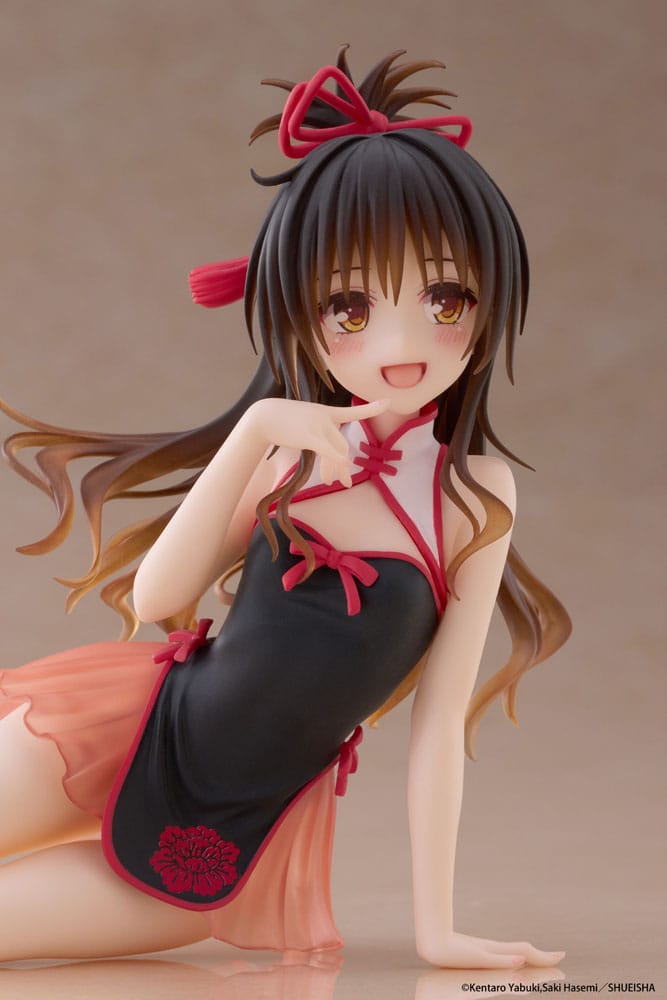 To Love-Ru Darkness Estatua PVC Desktop Cute Figure Mikan Yuki Chinese Dress Ver. 13 cm - Z POP Toys
