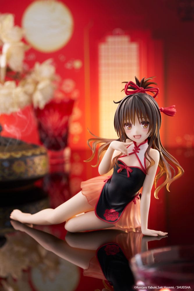 To Love-Ru Darkness Estatua PVC Desktop Cute Figure Mikan Yuki Chinese Dress Ver. 13 cm - Z POP Toys