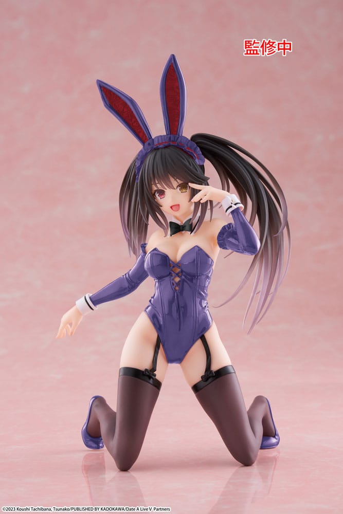 Date A Live V Estatua PVC Desktop Cute Figure Kurumi Tokisaki Bunny Ver. Renewal 13 cm - Z POP Toys