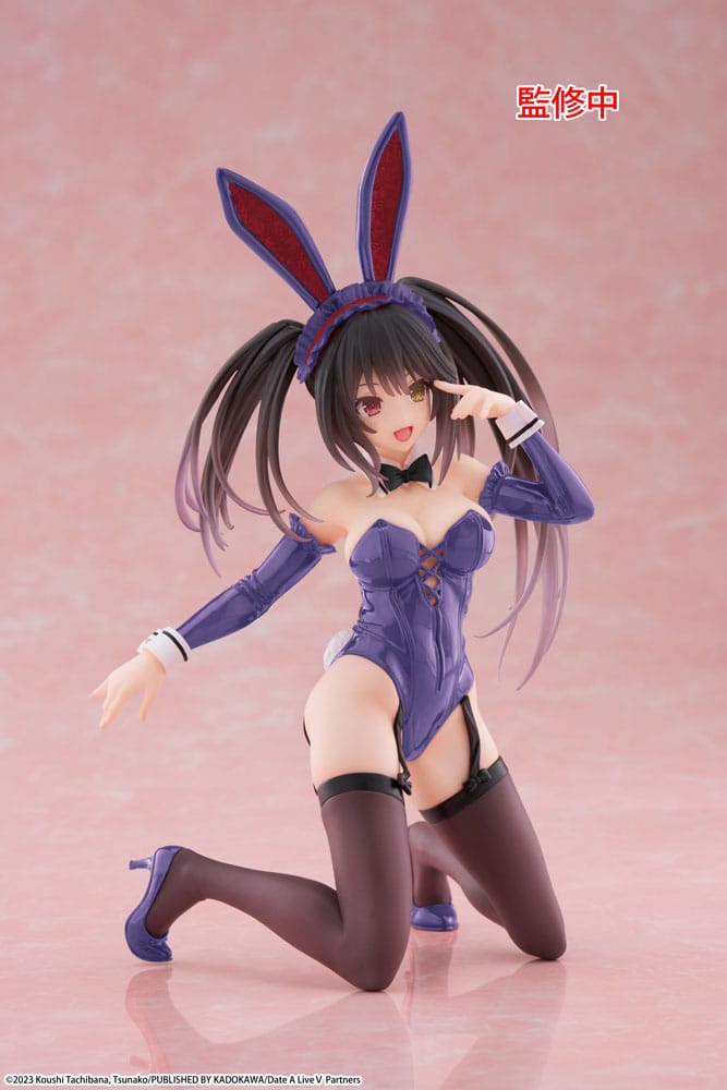 Date A Live V Estatua PVC Desktop Cute Figure Kurumi Tokisaki Bunny Ver. Renewal 13 cm - Z POP Toys
