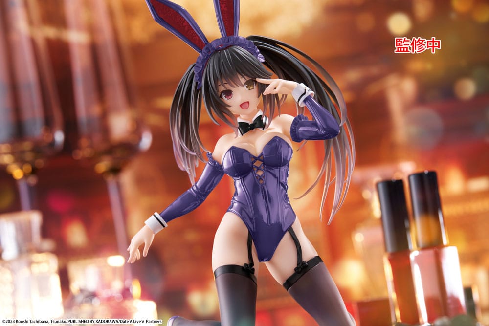 Date A Live V Estatua PVC Desktop Cute Figure Kurumi Tokisaki Bunny Ver. Renewal 13 cm - Z POP Toys