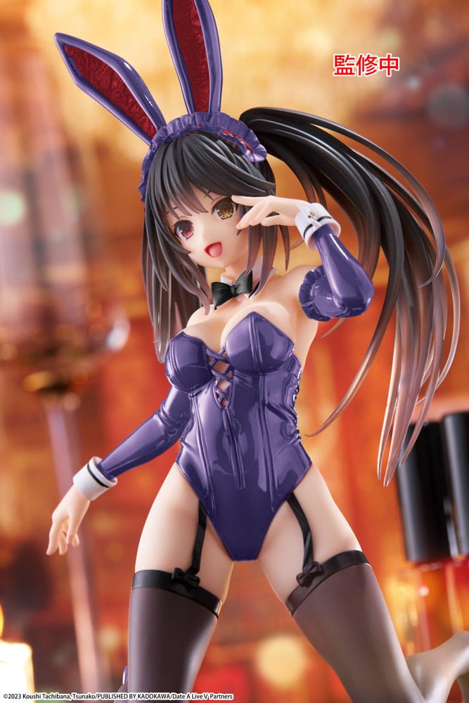 Date A Live V Estatua PVC Desktop Cute Figure Kurumi Tokisaki Bunny Ver. Renewal 13 cm - Z POP Toys