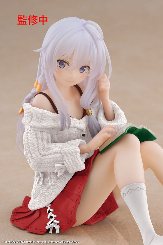 Wandering Witch: The Journey of Elaina Estatua PVC Desktop Cute Figure Elaina Casual Clothes Ver. Renewal 13 cm - Z POP Toys