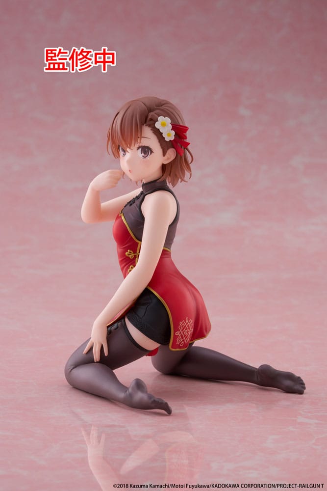 A Certain Scientific Railgun Estatua PVC Desktop Cute Figure Mikoto Misaka Chinese Dress Ver. 13 cm - Z POP Toys