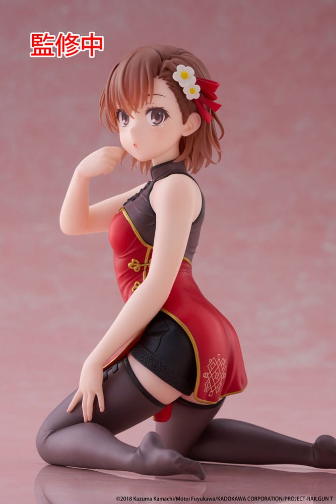 A Certain Scientific Railgun Estatua PVC Desktop Cute Figure Mikoto Misaka Chinese Dress Ver. 13 cm - Z POP Toys