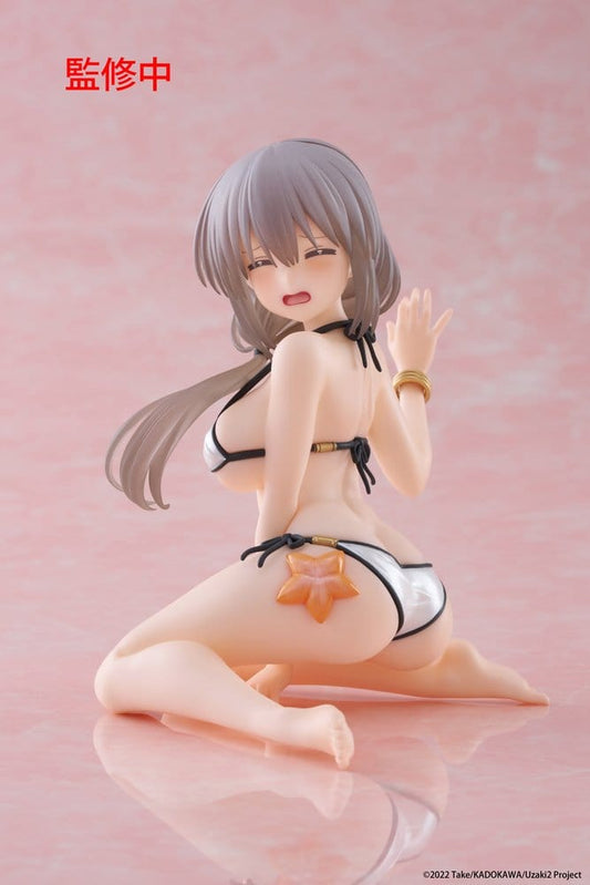 Uzaki-chan Wants to Hang Out! Estatua PVC Desktop Cute Figure Tsuki Uzaki (Swimwear Ver.) 13 cm