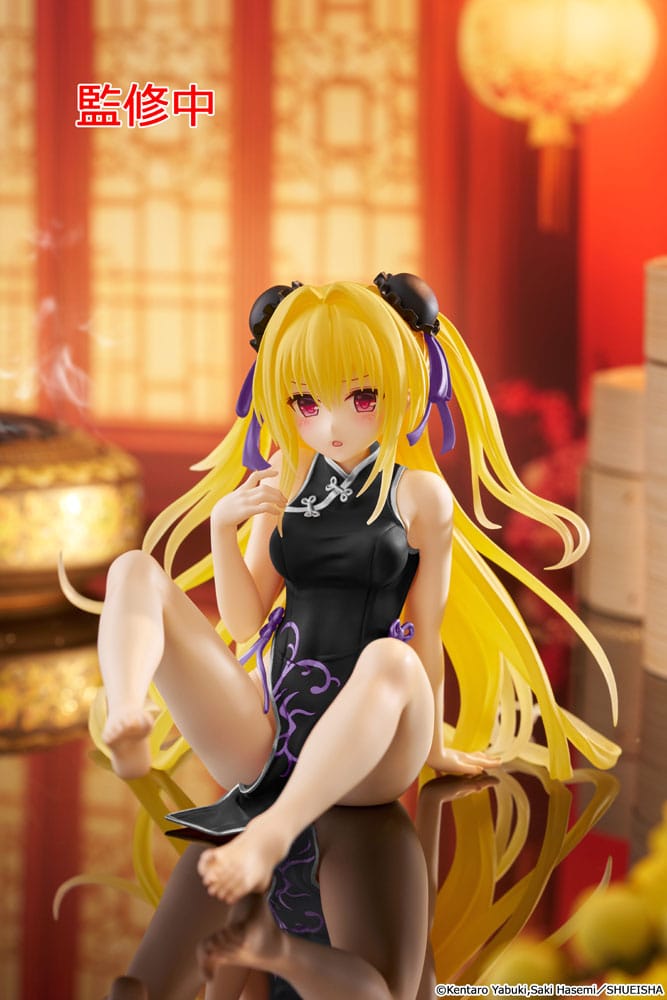 To Love-Ru Darkness Estatua PVC Desktop Cute Figure Golden Darkness  (China Dress Ver.) Renewal 13 cm - Z POP Toys