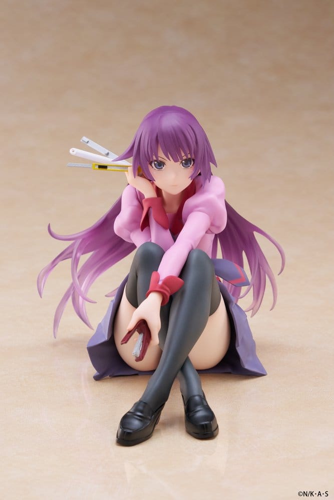 Monogatari Estatua PVC Desktop Cute Figure Hitagi Senjougahara 13 cm