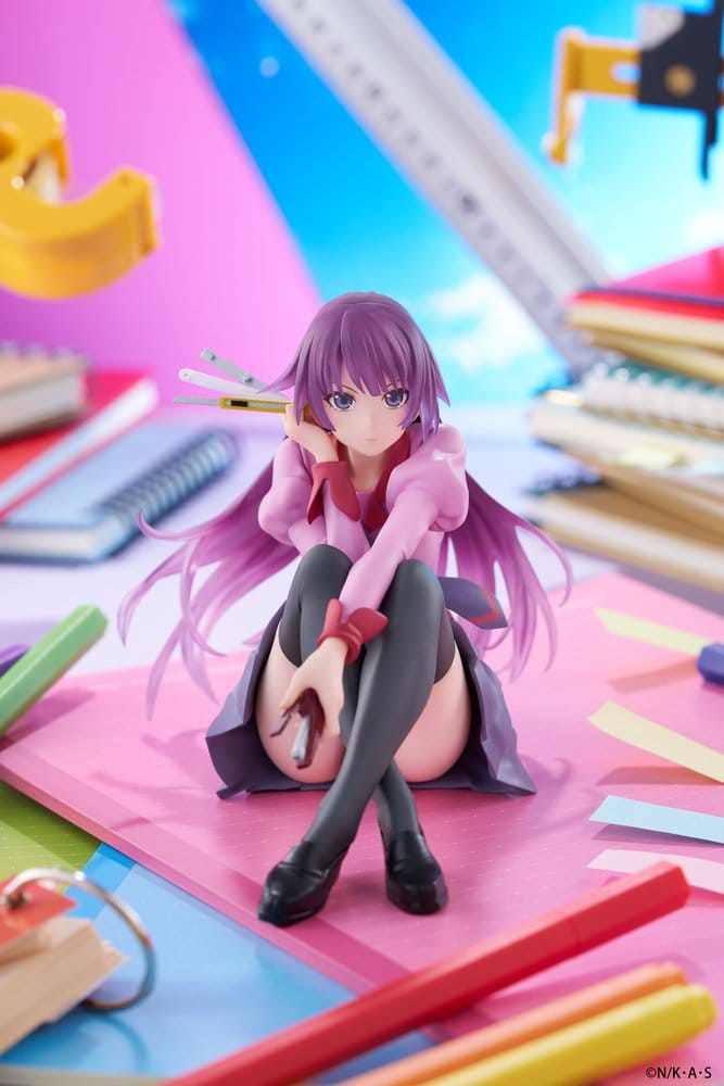 Monogatari Estatua PVC Desktop Cute Figure Hitagi Senjougahara 13 cm