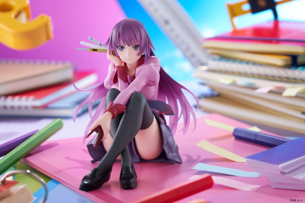Monogatari Estatua PVC Desktop Cute Figure Hitagi Senjougahara 13 cm