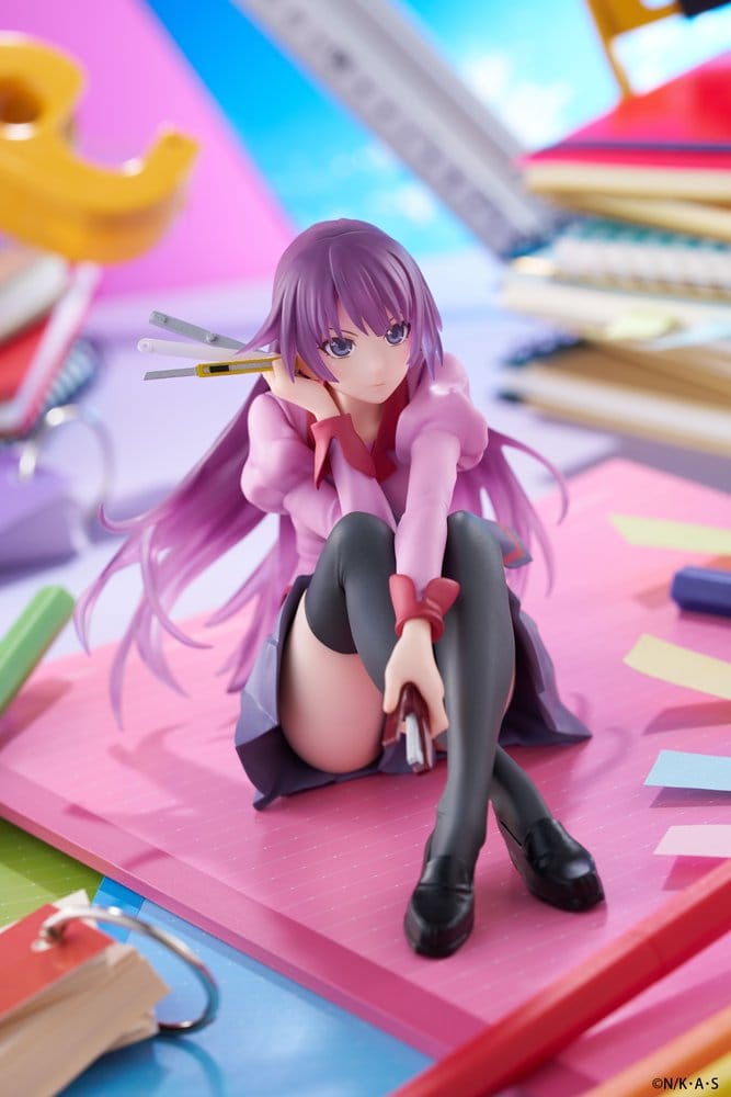 Monogatari Estatua PVC Desktop Cute Figure Hitagi Senjougahara 13 cm
