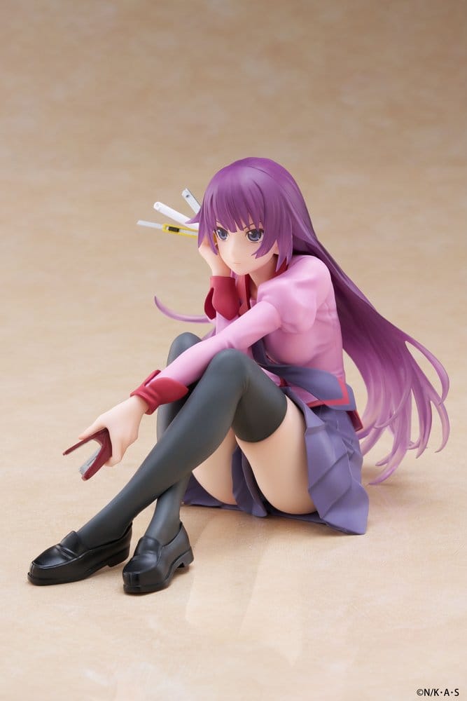 Monogatari Estatua PVC Desktop Cute Figure Hitagi Senjougahara 13 cm