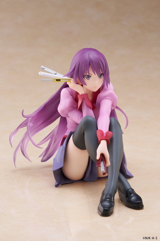 Monogatari Estatua PVC Desktop Cute Figure Hitagi Senjougahara 13 cm