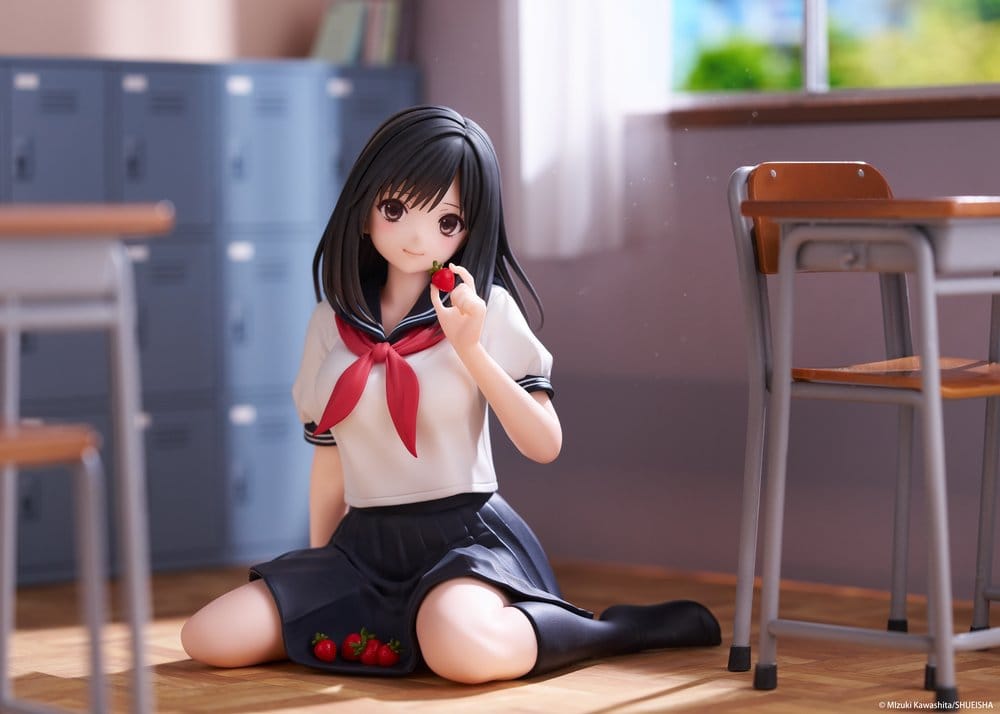 Strawberry 100% Figura PVC Desktop Cute Aya Tojo (School uniform Ver.) 13 cm