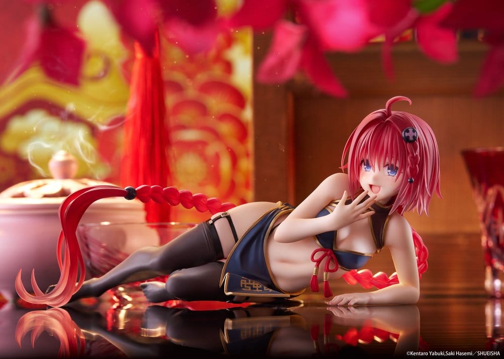 To Love-Ru Darkness Figura PVC Desktop Cute Mea Kurosaki (Chinese Dress Ver.) 13 cm