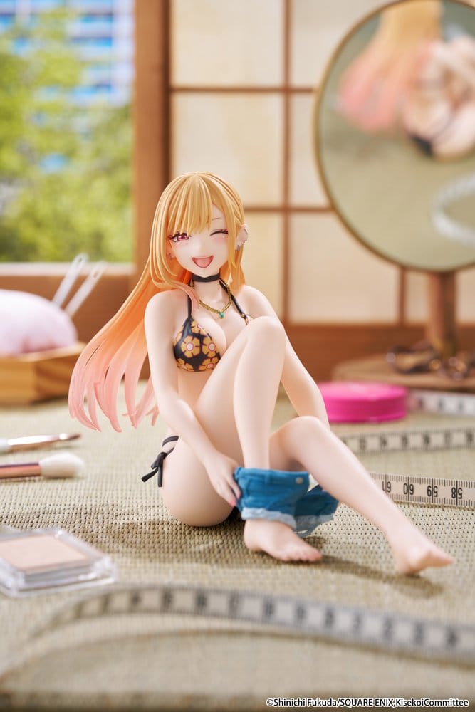 My Dress-Up Darling Figura PVC Desktop Cute Marin Kitagawa (Measured Swimsuit Ver.) Reissue 13 cm