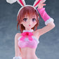 A Certain Scientific Railgun Figura PVC Moflock Mikoto Misaka (Fluffy Bunny Ver.) 13 cm