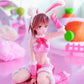 A Certain Scientific Railgun Figura PVC Moflock Mikoto Misaka (Fluffy Bunny Ver.) 13 cm