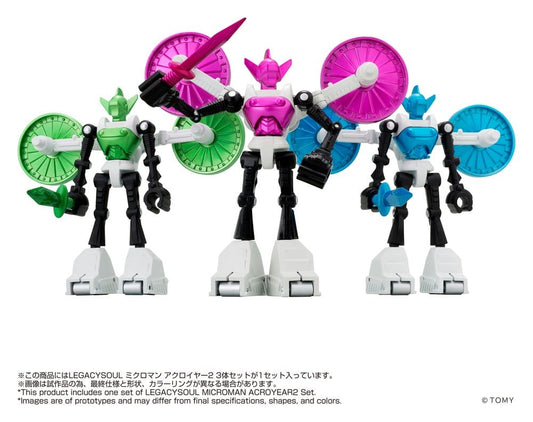 Microman Legacysoul Pack de 3 Figuras Acroyear 2
