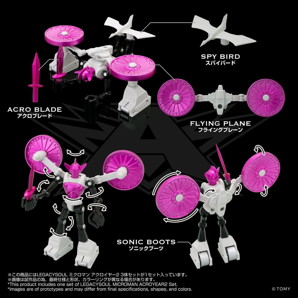 Microman Legacysoul Pack de 3 Figuras Acroyear 2