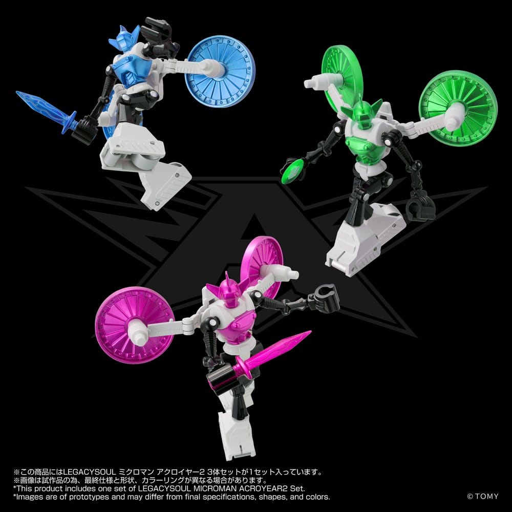 Microman Legacysoul Pack de 3 Figuras Acroyear 2