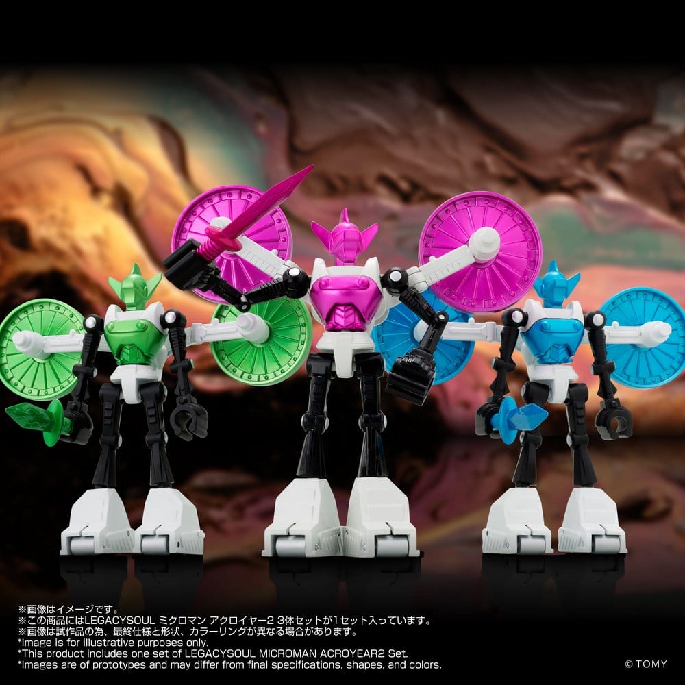 Microman Legacysoul Pack de 3 Figuras Acroyear 2