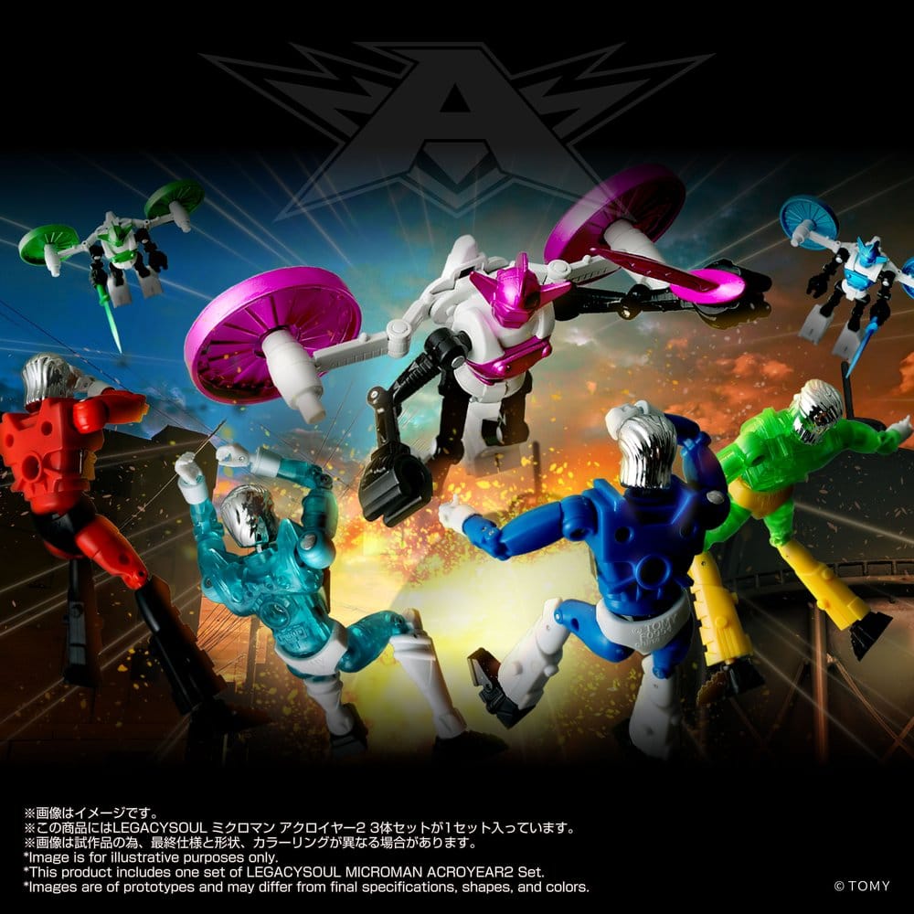Microman Legacysoul Pack de 3 Figuras Acroyear 2