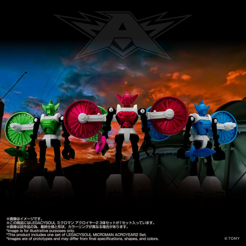 Microman Legacysoul Pack de 3 Figuras Acroyear 2