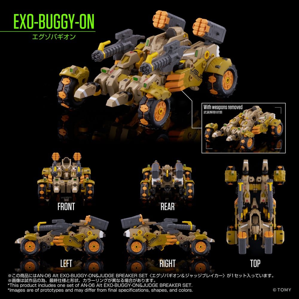 Altered Nano Figura AN-06 Alt Exo-Buggy-On & Judge Breaker Set 16 cm