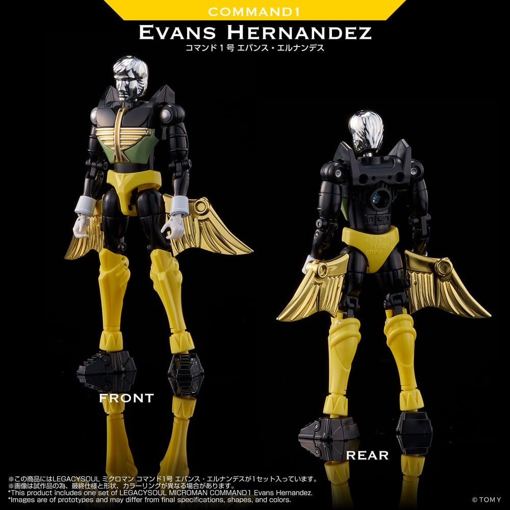Microman Legacy Soul Figura Command 1 Evans Hernandez