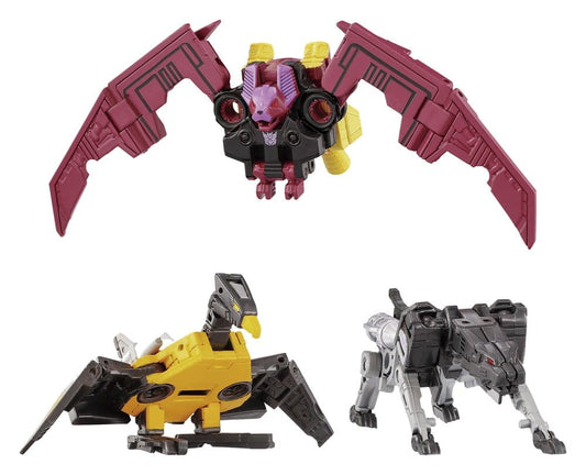 Transformers MPG Pack de 3 Figuras MPG-22 Jaguar & Buzzsaw & Ratbat