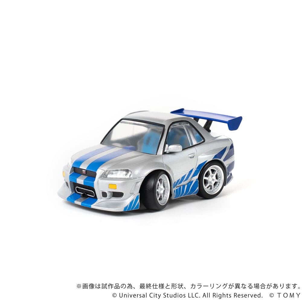 Fast & Furious vehículo con minifigura Q-Village Nissan Skyline GT-R (R34) 9 cm - Z POP Toys