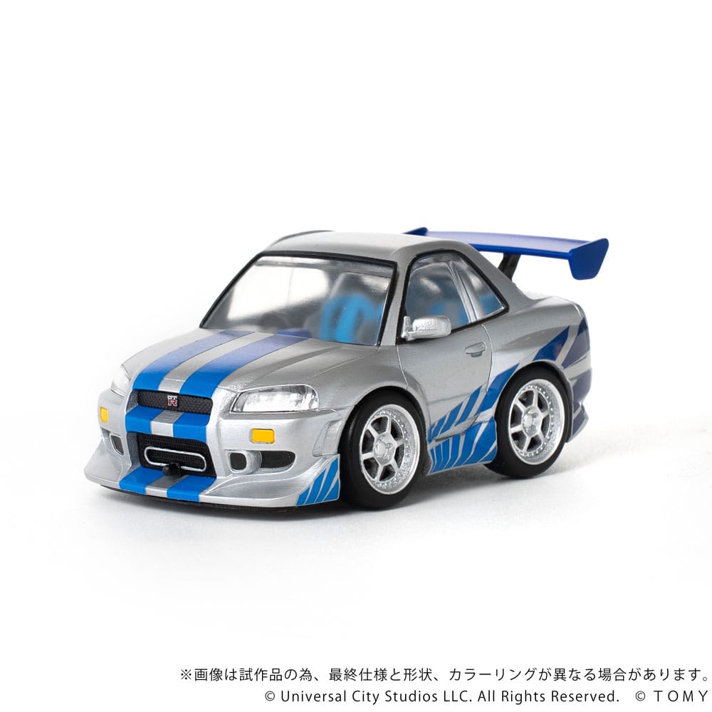 Fast & Furious vehículo con minifigura Q-Village Nissan Skyline GT-R (R34) 9 cm - Z POP Toys
