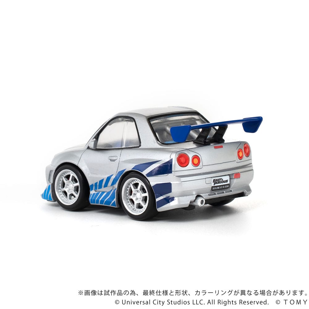 Fast & Furious vehículo con minifigura Q-Village Nissan Skyline GT-R (R34) 9 cm - Z POP Toys