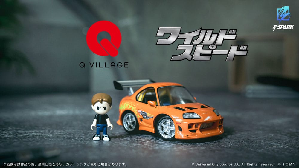 Fast & Furious vehículo con minifigura Q-Village Toyota Supra JZA80 9 cm - Z POP Toys