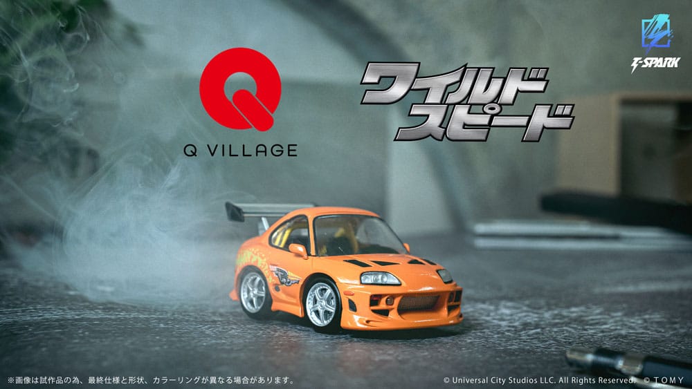 Fast & Furious vehículo con minifigura Q-Village Toyota Supra JZA80 9 cm - Z POP Toys