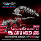 Zoids Maqueta Plastic Model Kit 1/100 RMZ-019 Hell Cat & Molga Zenebus Color Set 14 cm
